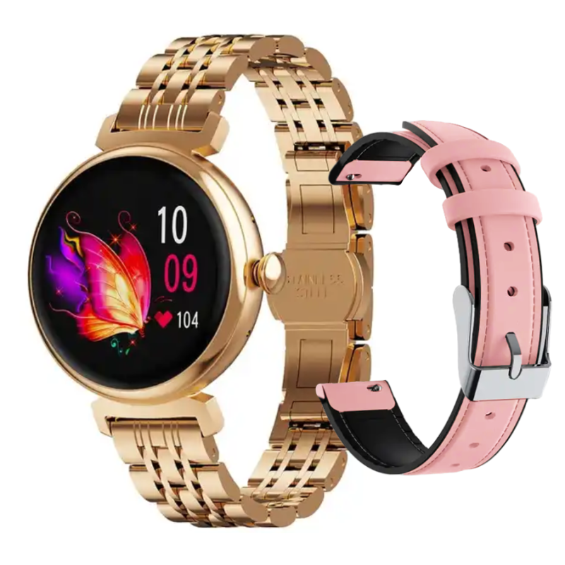 Smartwatch Rubicon różowe złoto SMARUB280