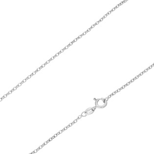 Łańcuszek srebrny rodowany rolo próba 925