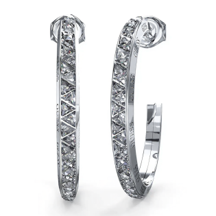 Kolczyki koła Guess Trinity model JUBE04564JWRH