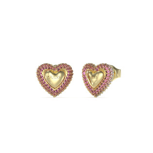 Kolczyki serca Guess Beloved JUBE05008JWYGPK