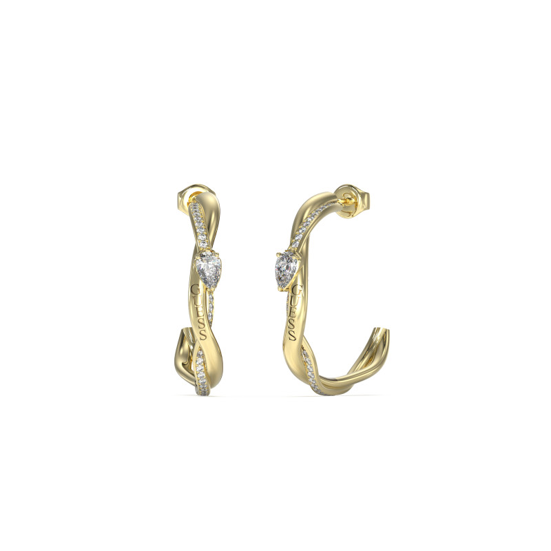 Kolczyki damskie Guess Twist JUBE05063JWYG