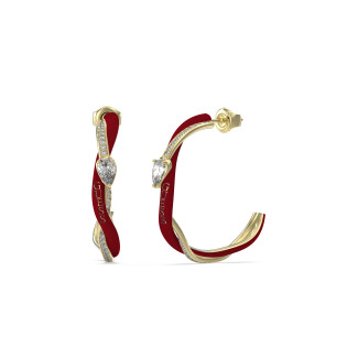 Kolczyki damskie Guess Twist JUBE05073JWYGBX