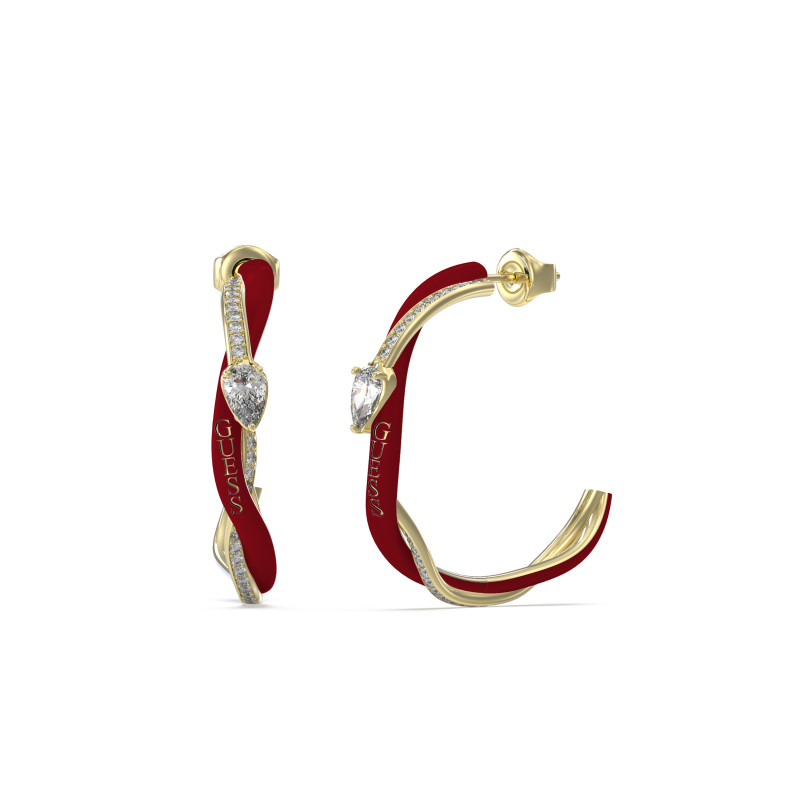 Kolczyki damskie Guess Twist JUBE05073JWYGBX