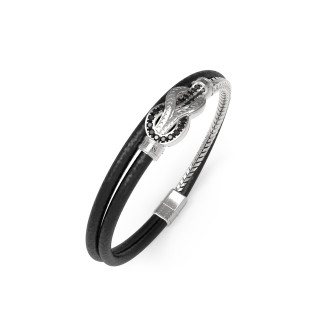 Bransoleta męska Guess JUMB05029JWSTBK