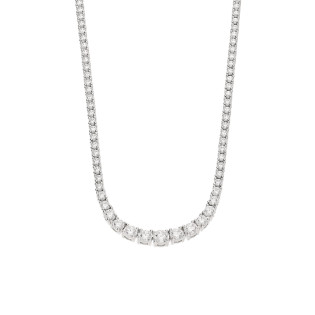 Naszyjnik srebrny cyrkonia tennis Line
