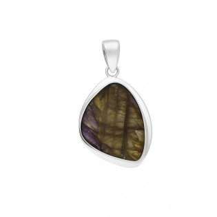 Wisiorek srebrny labradoryt Madagaskar