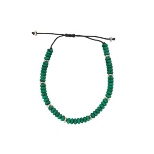 Bransoleta z malachitami