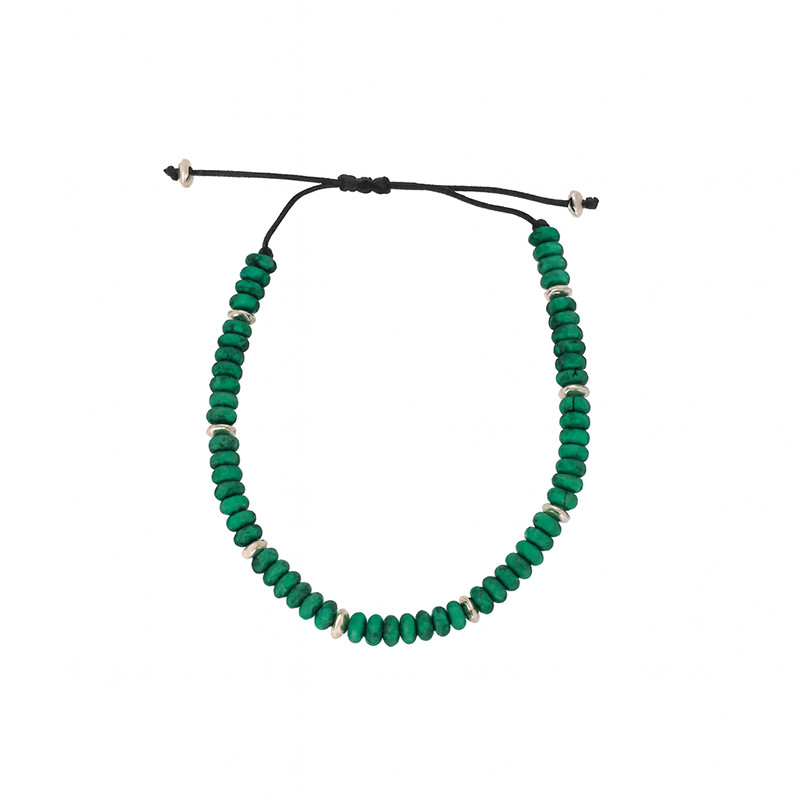 Bransoleta z malachitami