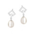 Kolczyki srebrne z naturalnymi perłami
