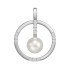 Zawieszka srebrna z perłą w kole
