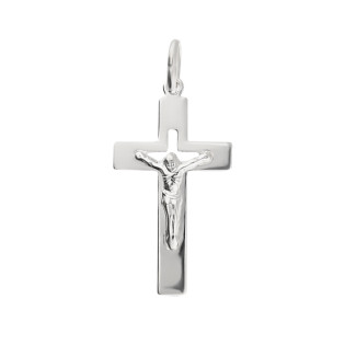 Krzyżyk srebrny z wizerunkiem Pana Jezusa próba 925