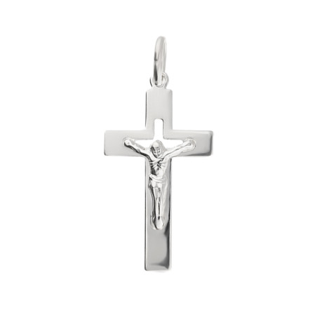 Krzyżyk srebrny z wizerunkiem Pana Jezusa