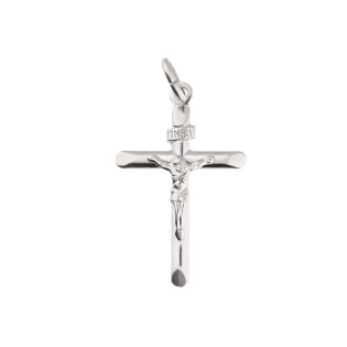 Krzyżyk srebrny z wizerunkiem Pana Jezusa