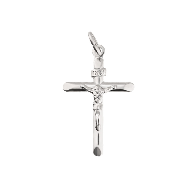 Srebrny krzyżyk z Panem Jezusem - JubilerSezam.pl