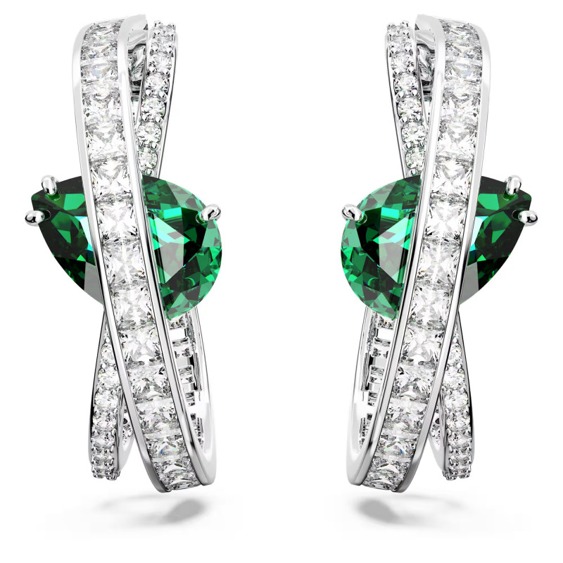 Kolczyki Swarovski kreole Hyperbola ze stali