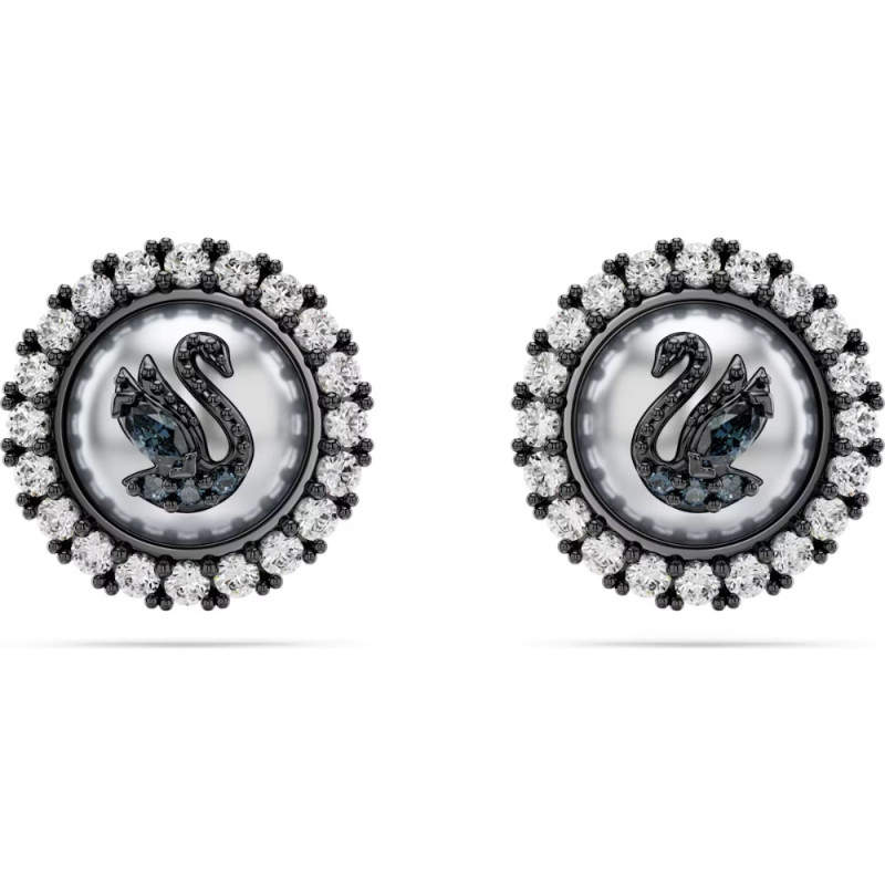 Kolczyki Swarovski Swan z perłą 5680848 | Jubiler Sezam