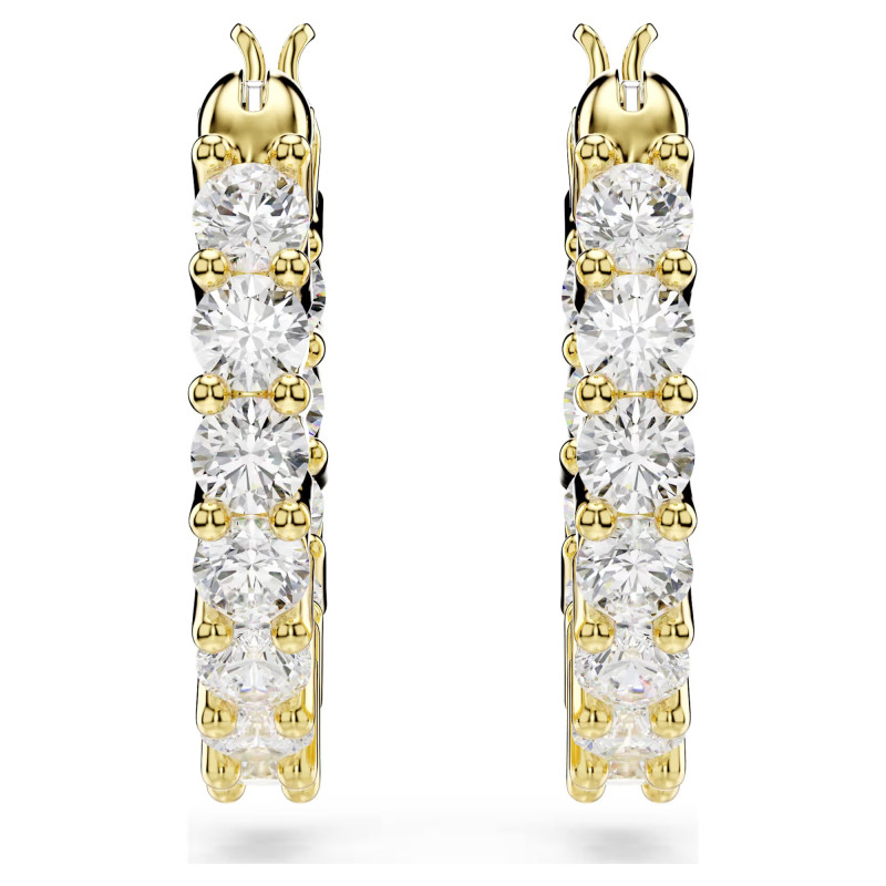 Kolczyki Swarovski kreole Matrix Vittore ze stali