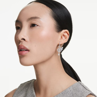 Kolczyki Swarovski Swan ze stali