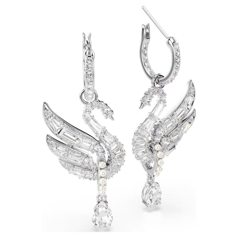 Kolczyki Swarovski Swan ze stali