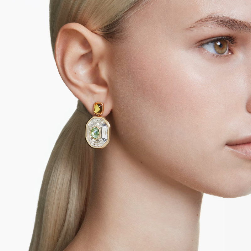 Długie kolczyki Swarovski Chroma ze stali