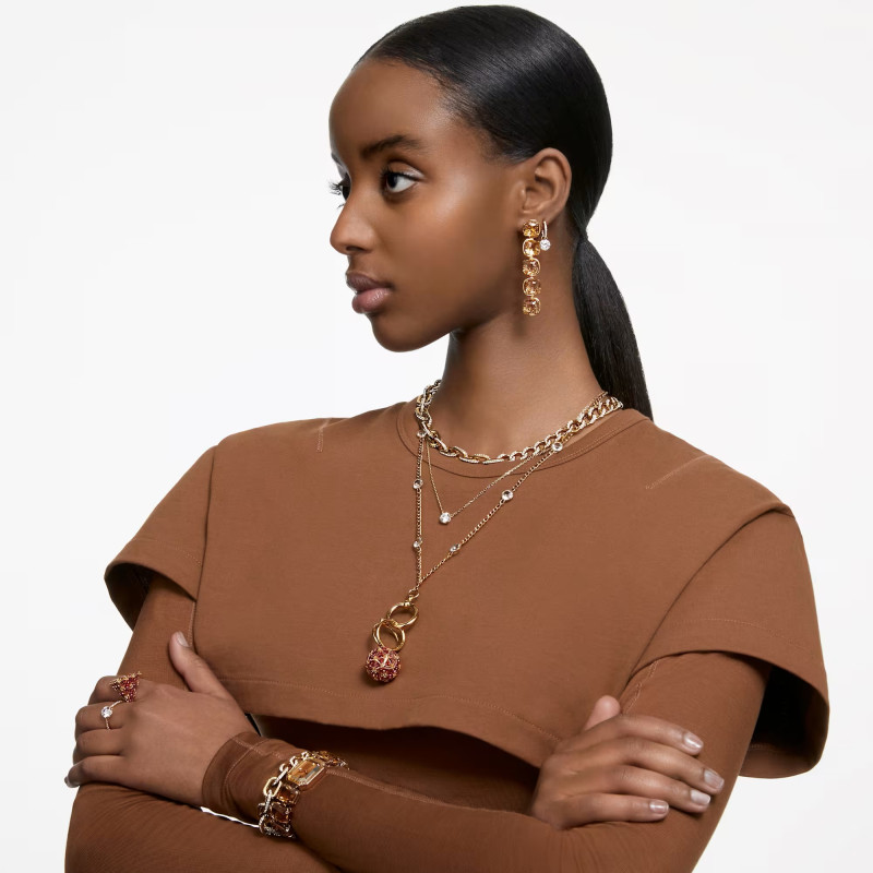 Długie kolczyki  Swarovski Stilla ze stali