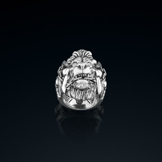 Sygnet męski BREAKBOYZ Monster Lionborn ze srebra 925