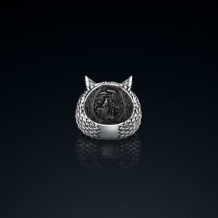 Sygnet męski BREAKBOYZ Monster series Howl srebro 925