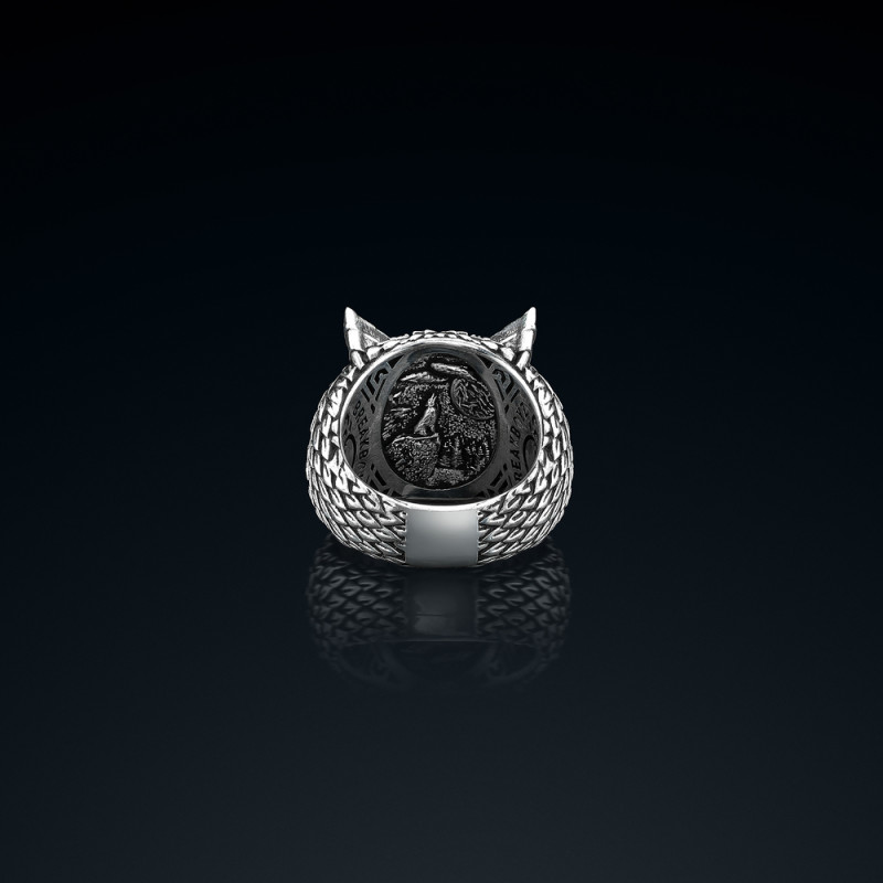 Sygnet męski BREAKBOYZ Monster series Howl srebro 925