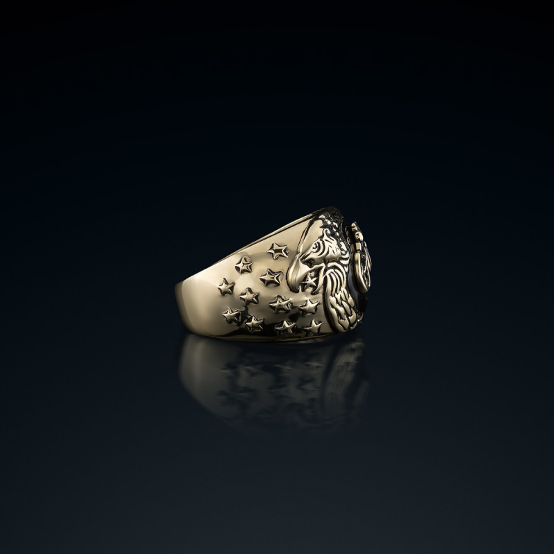 Sygnet męski BREAKBOYZ Monster Freedom's ride złoto 585