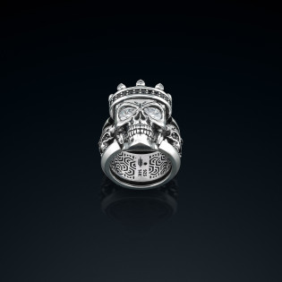 Sygnet męski BREAKBOYZ Skull The light of seven srebro 925