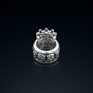 Sygnet męski BREAKBOYZ Skull The light of seven srebro 925