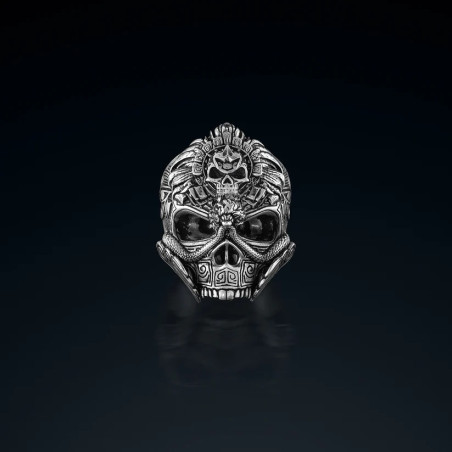 Sygnet męski BREAKBOYZ Skull Curse of Ra srebro próby 925