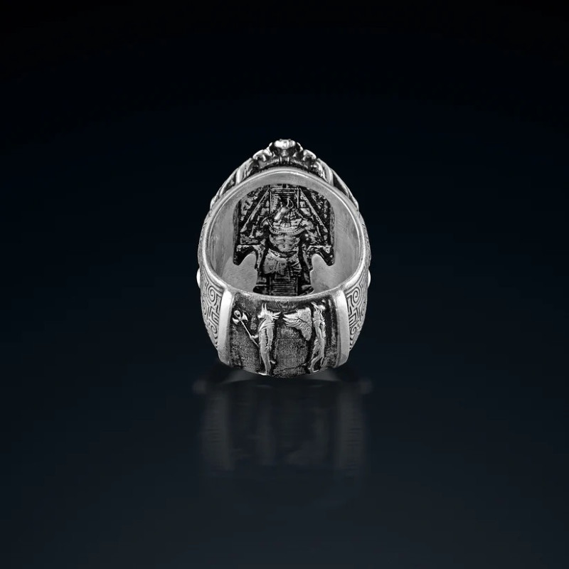 Sygnet męski BREAKBOYZ Skull Curse of Ra srebro próby 925