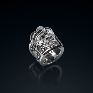 Sygnet męski BREAKBOYZ Titan series Leonidas srebro próby 925