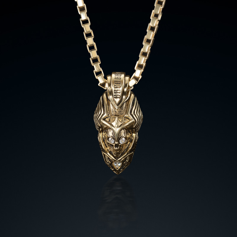 Wisior BREAKBOYZ Skull Angel of death ze złota 14 karat