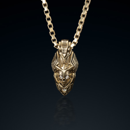 Wisior BREAKBOYZ Skull Angel of death ze złota 14 karat