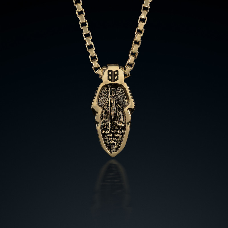 Wisior BREAKBOYZ Skull Angel of death ze złota 14 karat