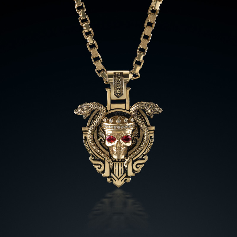 Wisior BREAKBOYZ Skull Eight Soul first ze złota 585