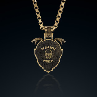 Wisior BREAKBOYZ Skull Eight Soul first ze złota 585