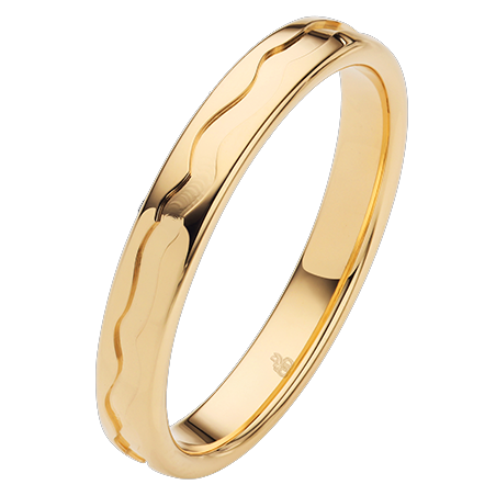 Obrączka ślubna złoto próba 585, 10-02999