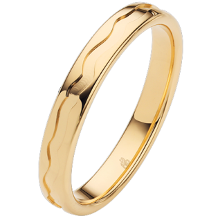 Obrączka ślubna złoto próba 375, 10-02999
