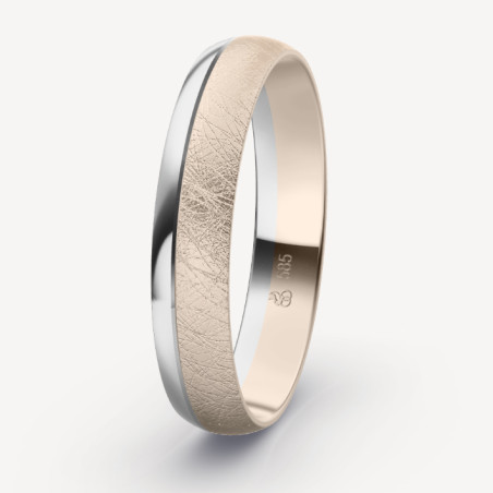 Obrączka ślubna złoto próba 585, 72-50035