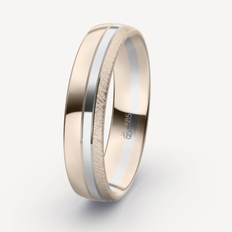 Obrączka ślubna złoto próba 585, 72-50038