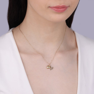 Medalik wiara nadzieja miłość ze złota próby 585