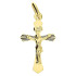 Krzyżyk złoty 585 z wizerunkiem Pana Jezusa tło grawerowane