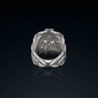 Sygnet męski BREAKBOYZ Titan series Medusa ze srebra 925