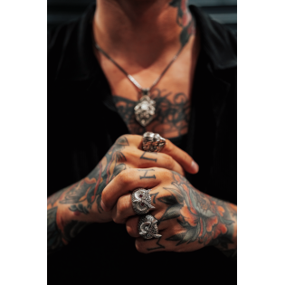 Sygnet męski BREAKBOYZ Monster series Howl srebro 925