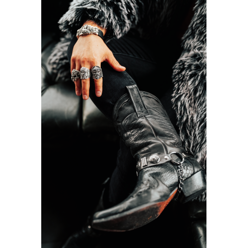 Sygnet męski BREAKBOYZ Skull Curse of Ra srebro próby 925