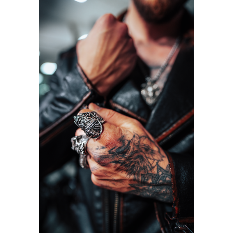 Sygnet męski BREAKBOYZ Titan series Leonidas srebro próby 925