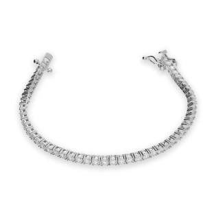 Bransoletka z cyrkoniami w oprawie tennis srebro 925